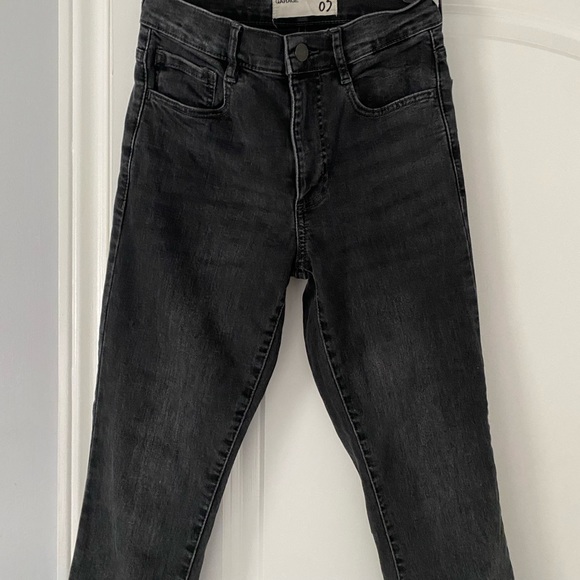 Black Rustic Wash Garage Denim Jeans - Picture 4 of 5